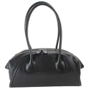 Vivienne Westwood Bolso de viaje pequeño Shirley de cuero flexible - Negro