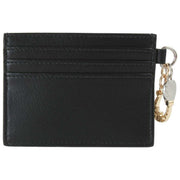 Vivienne Westwood Tarjetero liso con dijes - Negro