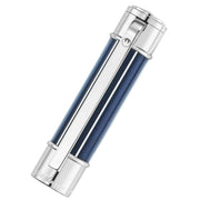 Waldmann Pens Commander 23 Steel Nib Fountain Pen - Silver/Metallic Midnight Blue