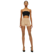 Medias superiores de control Wolford Individual Ultra Sheer 10 Denier - Gobi Beige