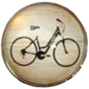 Bassin and Brown Bicycle Cufflinks - Black/White