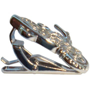 Bassin and Brown Motorbike Tie Bar - Silver