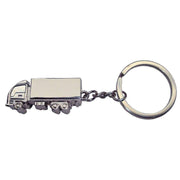 Bassin and Brown Truck Key Ring - Silver