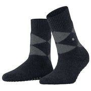 Burlington Cosy Argyle Socks - Black