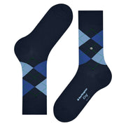 Burlington King Socks - Marine Navy