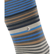 Burlington Stripe Knee High Socks - Dark Grey