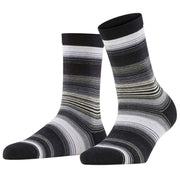 Burlington Stripe Socks - Black