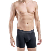 Comfyballs No Show Cotton Long Boxer - Black