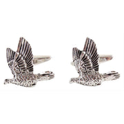 David Van Hagen Game Bird Cufflinks - Silver