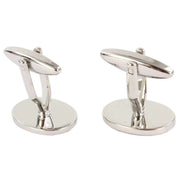 David Van Hagen Pheasant Cufflinks - Cream/Silver