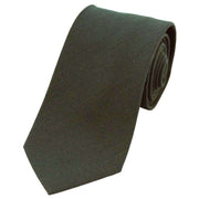 David Van Hagen Plain Wool Rich Tie - Moss Green