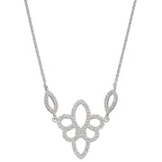 Elements Silver Lace Effect Necklace - Silver