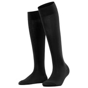 Falke Cotton Touch Knee High Socks - Black