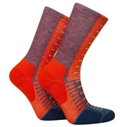 Hilly Active Crew Min Socks - Orange/Burgundy