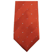 Knightsbridge Neckwear Double Pattern Tie - Burnt Orange