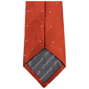 Knightsbridge Neckwear Double Pattern Tie - Burnt Orange