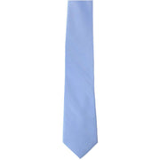 Michelsons of London Plain Twill Silk Tie - Light Blue