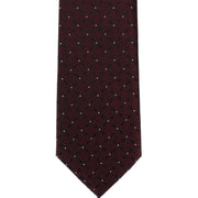 Michelsons of London Wave Design Polyester Tie - Wine