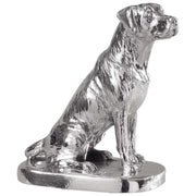 Orton West Sitting Labrador Ornament - Silver