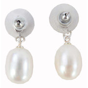Pearl Aurora Drop Freshwater Pearl Earrings - White