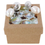 Pearl Aurora Drop Freshwater Pearl Earrings - White