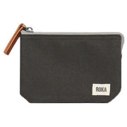 Roka Carnaby Medium Sustainable Canvas Wallet - Ash Grey