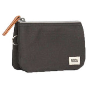 Roka Carnaby Medium Sustainable Canvas Wallet - Ash Grey