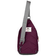 Roka Willesden B Sustainable Nylon Scooter Bag - Plum Burgundy